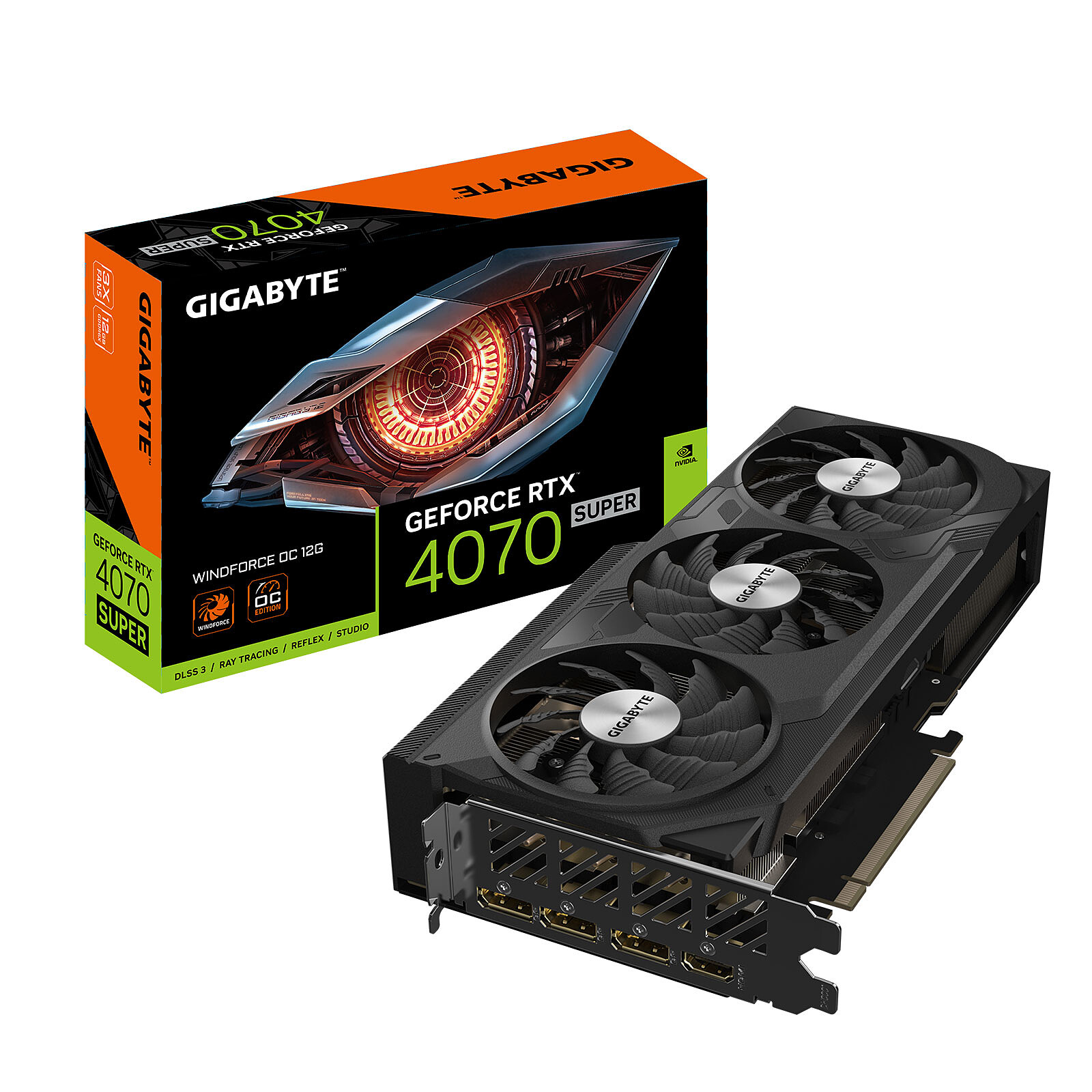 GPU RTX 4070 SUPER 12GB OC GIGABYTE WINDFORCE